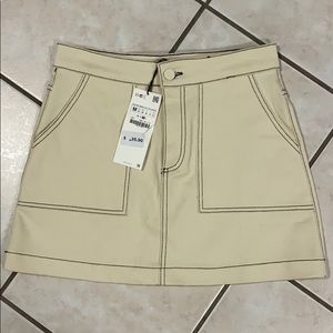 OffWhite & Black Stitched Skirt